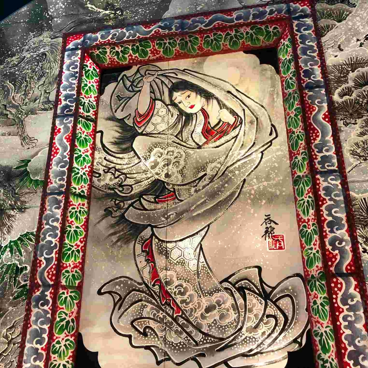 雪女の見送り絵が美しい、三浦呑龍絵師・弘前ねぷたまつりの余韻