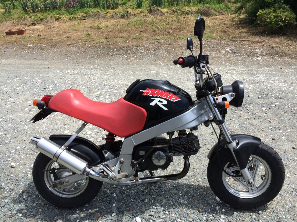 モンキーR 水本レーシング アップタイプマフラー取り付け - バイクの