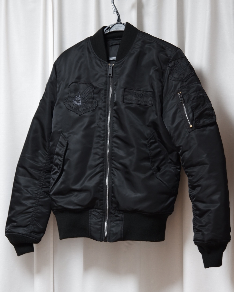 冬用バイクウエア）ALPHA INDUSTRIES MA-1 フライトジャケット