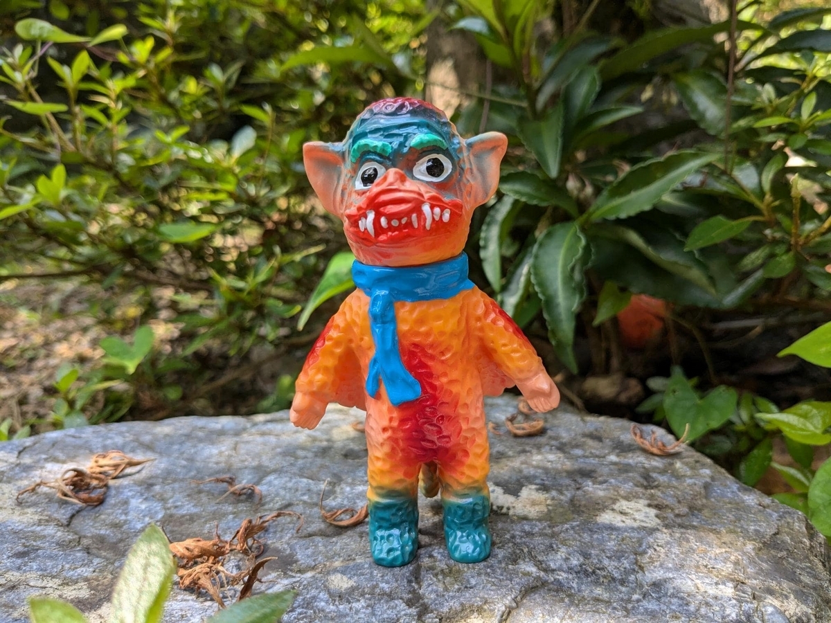 ぶたのはな / ソフト焼き玩具:メチャラ[オレンジ成形]〈+Eng sub