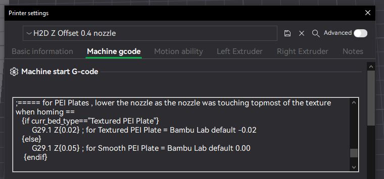 H2D Z-offset for the first layer - #5 by 3DTech - Bambu Lab H2