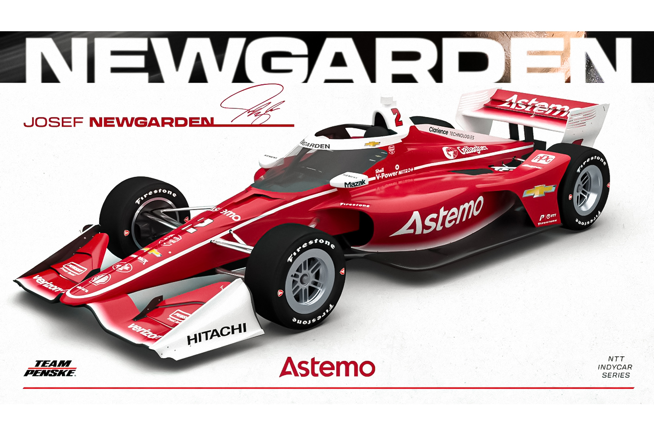 インディ500ウイナー×アステモレッド。チーム・ペンスキーがニュー