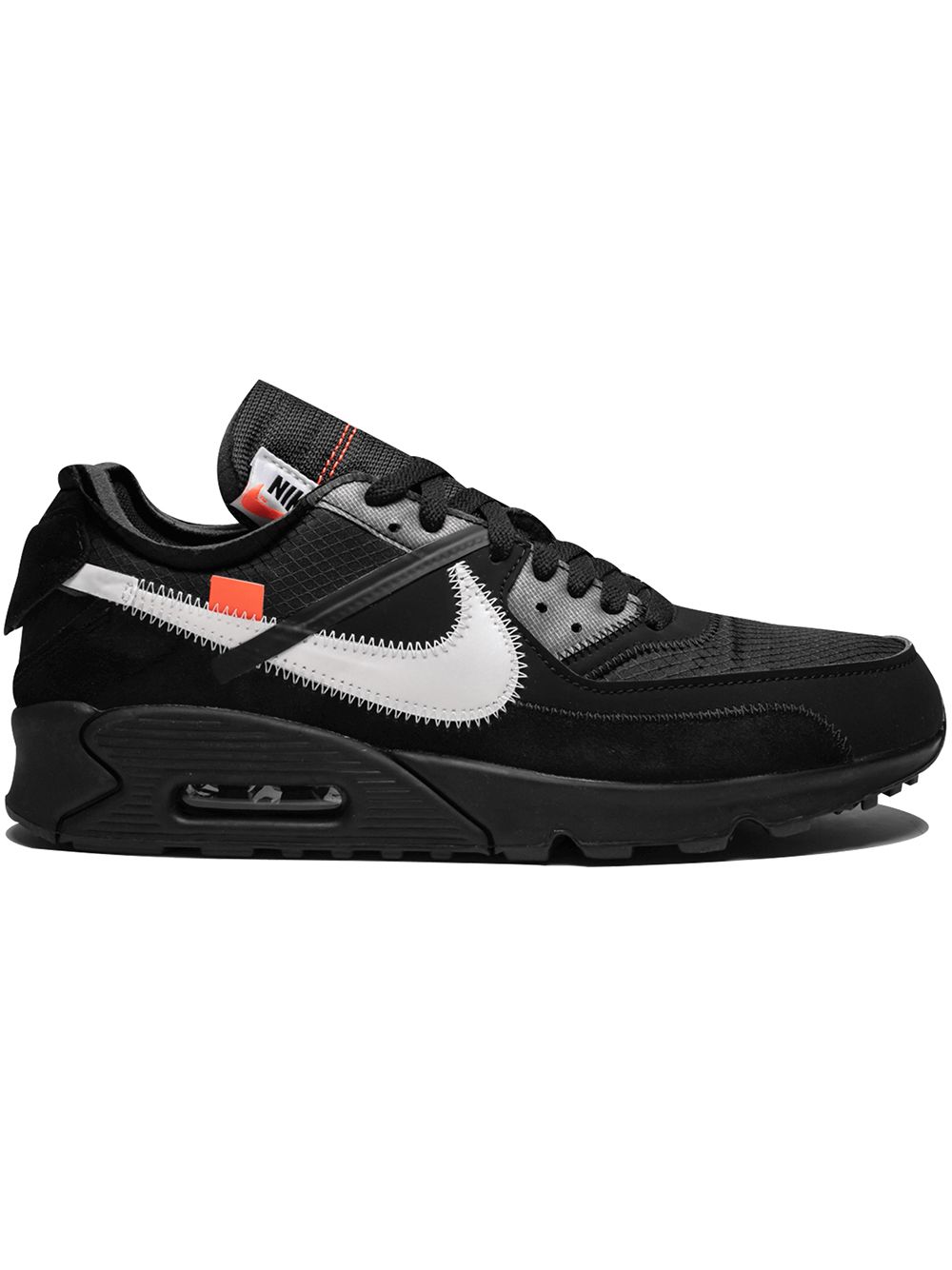 Nike X Off-White Tenis The 10: Nike Air Max 90 | Negro | FARFETCH CL