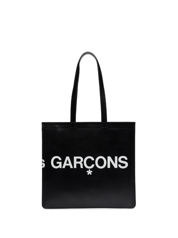 Comme Des Garçons Wallet レザー トートバッグ | ブラック | FARFETCH JP