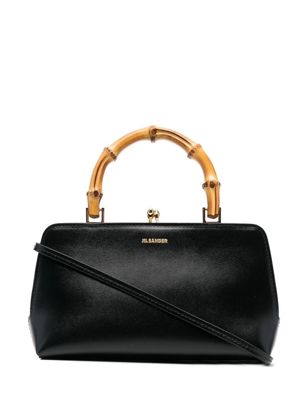 Jil Sander Goji bamboo-handle Mini Bag | Black | FARFETCH