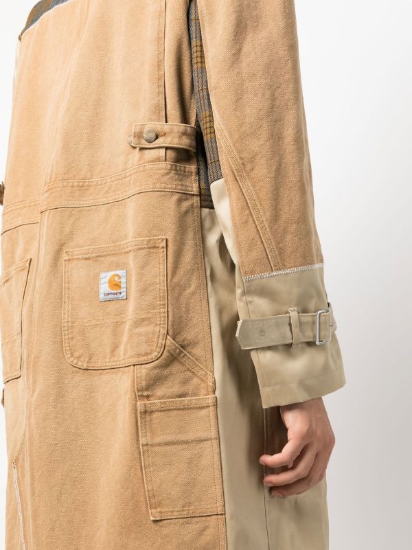 Junya Watanabe MAN x Carharrt Panelled Trench Coat | Neutrals