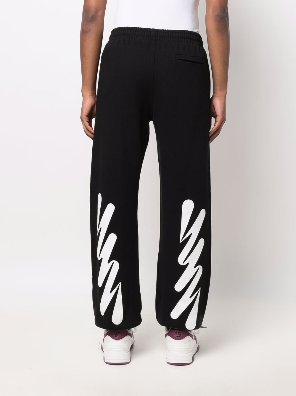 Off-White Wave Diagonal Track Pants | Black | FARFETCH