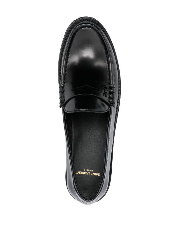Saint Laurent Le Loafer フラットシューズ | ブラック | FARFETCH JP