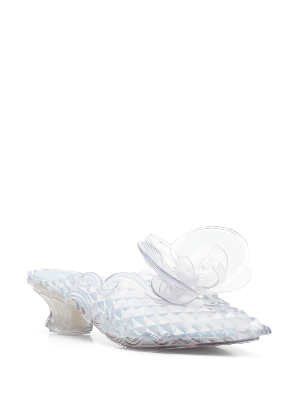 Y/Project x Melissa floral-detail Mules | Neutrals | FARFETCH