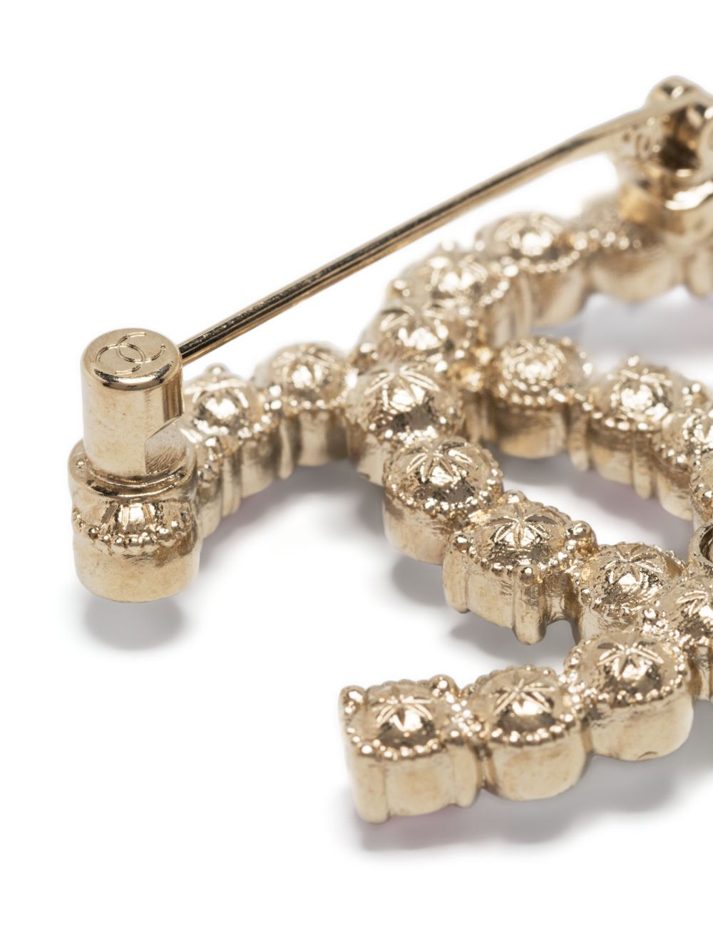 CHANEL Pre-Owned 2000s ココマーク クリスタル ブローチ | ゴールド