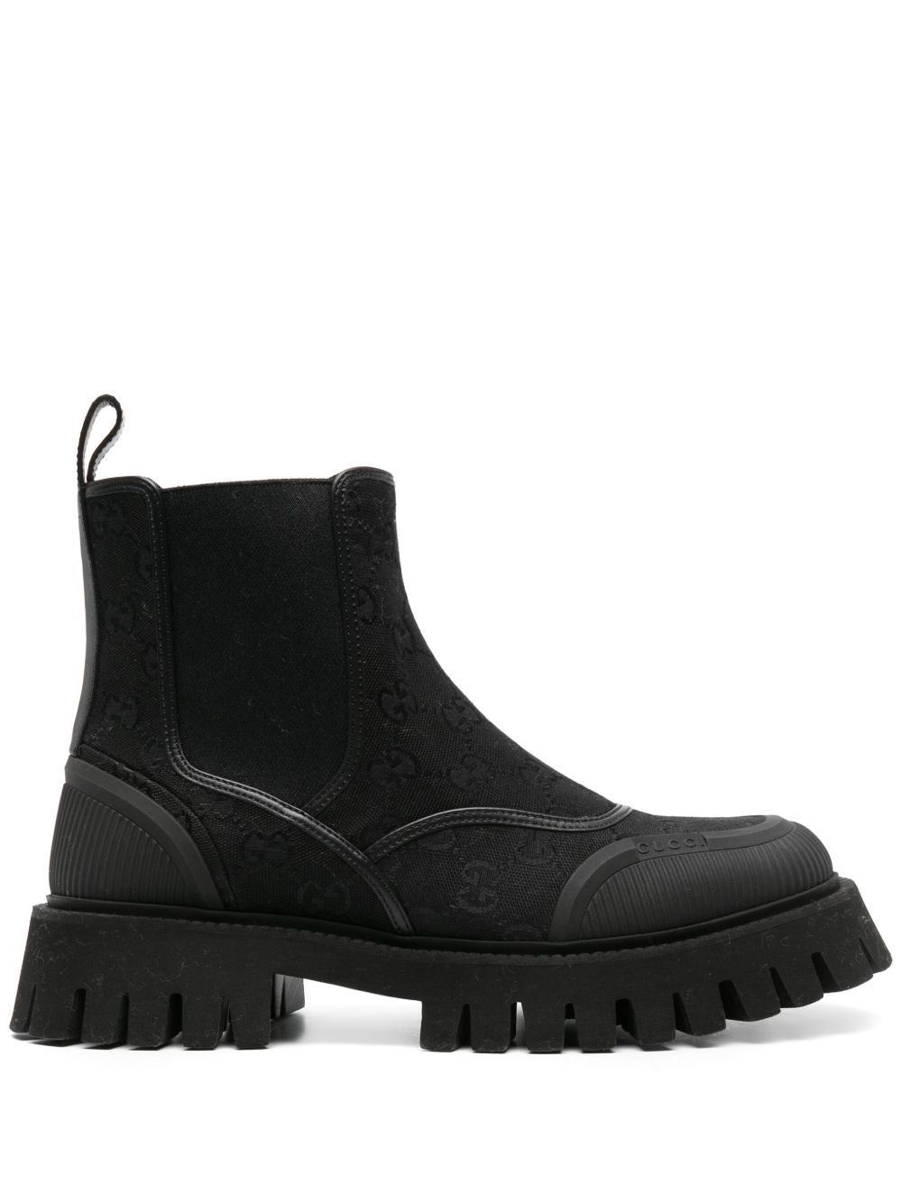 Gucci GG Canvas Ankle Boots | Black | FARFETCH