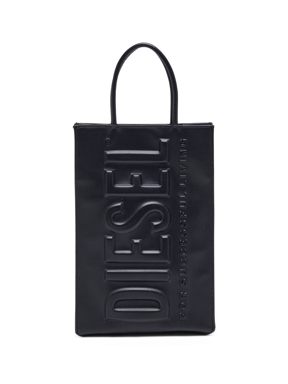 Diesel DSL 3D M X logo-embossed Tote Bag | Black | FARFETCH