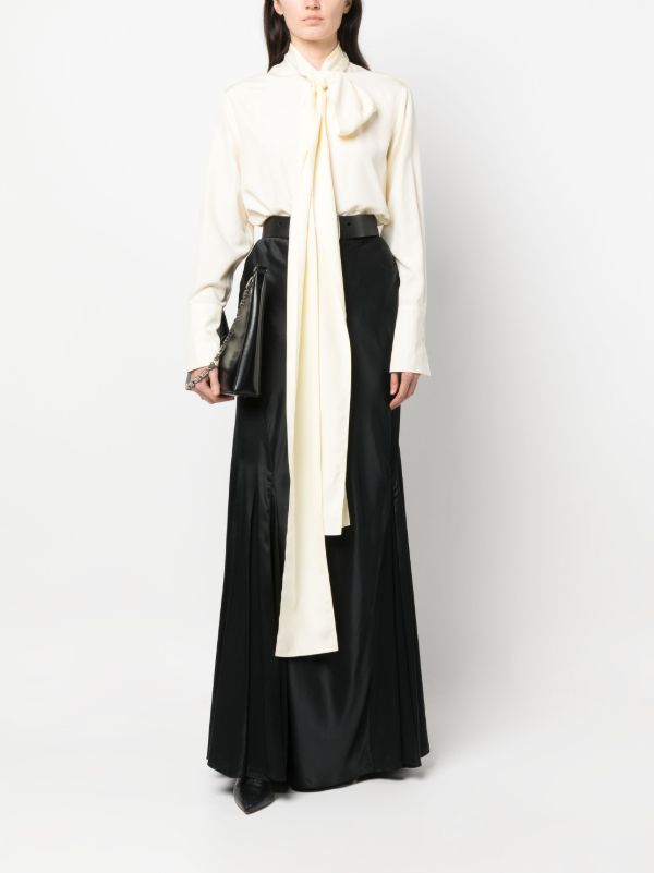 Givenchy ボウタイ シルクブラウス | ニュートラル | FARFETCH JP