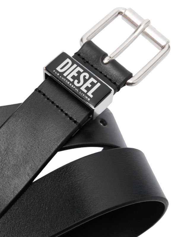 Diesel ロゴプレート レザーベルト | ブラック | FARFETCH JP
