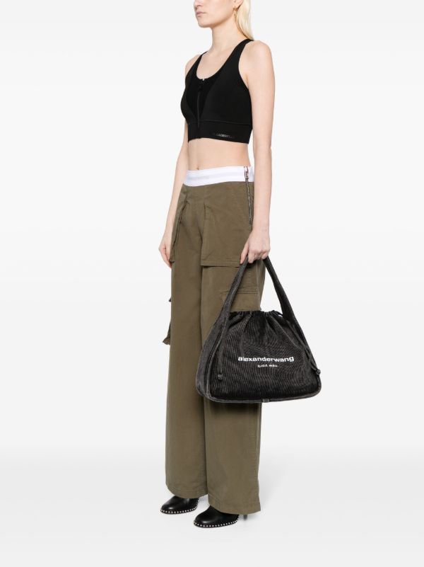Alexander Wang Large Ryan Drawstring Bag | Grey | FARFETCH