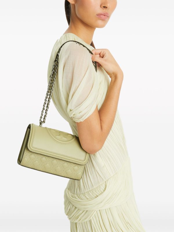 Tory Burch Small Fleming Convertible Shoulder Bag | Neutrals