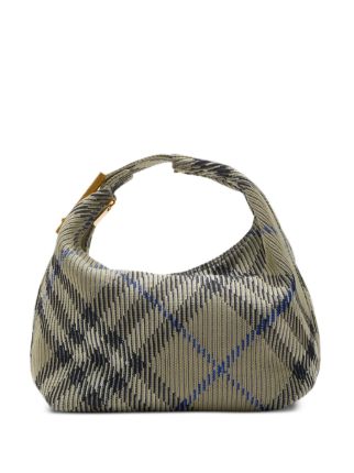 Burberry Peg チェック ハンドバッグ M | ニュートラル | FARFETCH JP