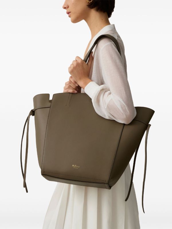 Mulberry Clovelly Letaher Tote Bag | Green | FARFETCH