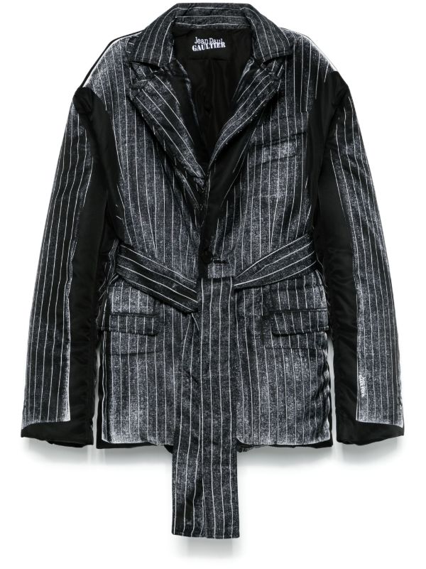 Jean Paul Gaultier trompe-l'oeil Padded Jacket | Black | FARFETCH