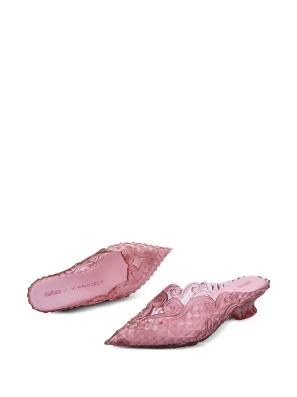 Y/Project x Melissa 40mm Court Mules | Pink | FARFETCH