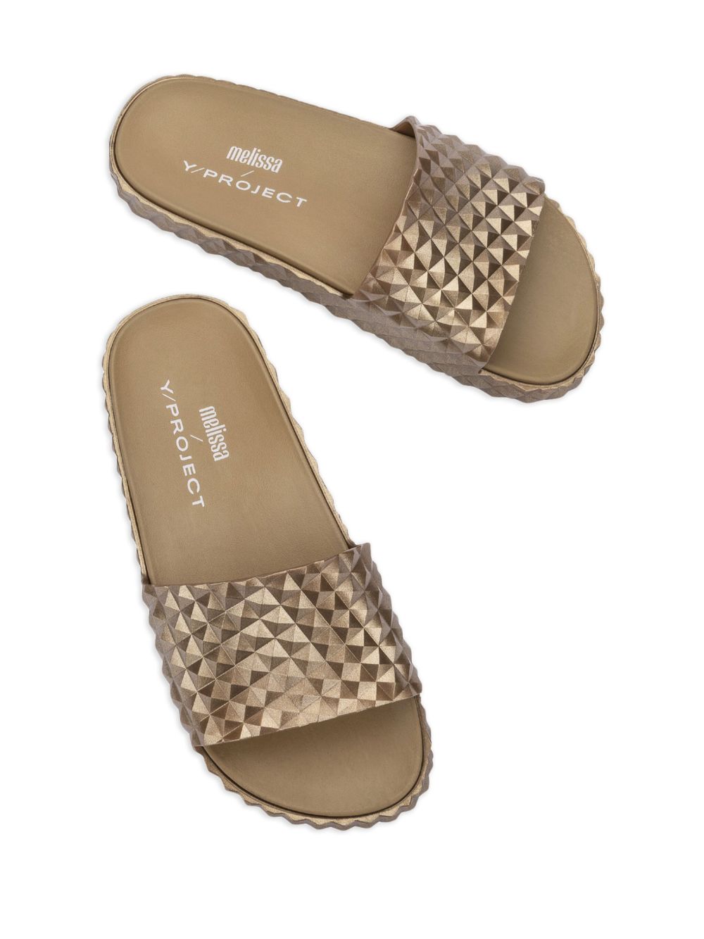 Y/Project x Melissa Court Slides | Gold | FARFETCH