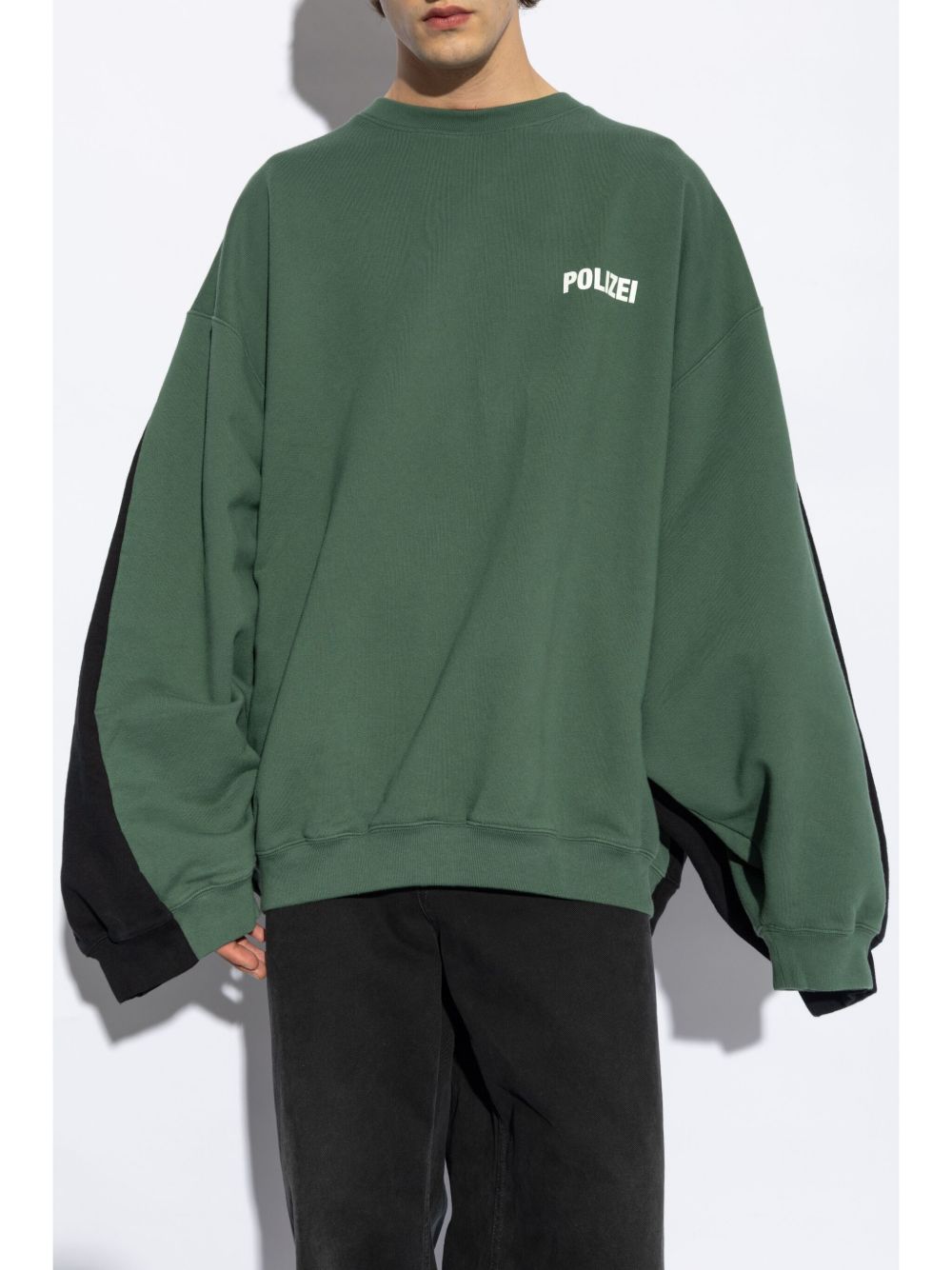 VETEMENTS Polizei Sweatshirt | Green | FARFETCH