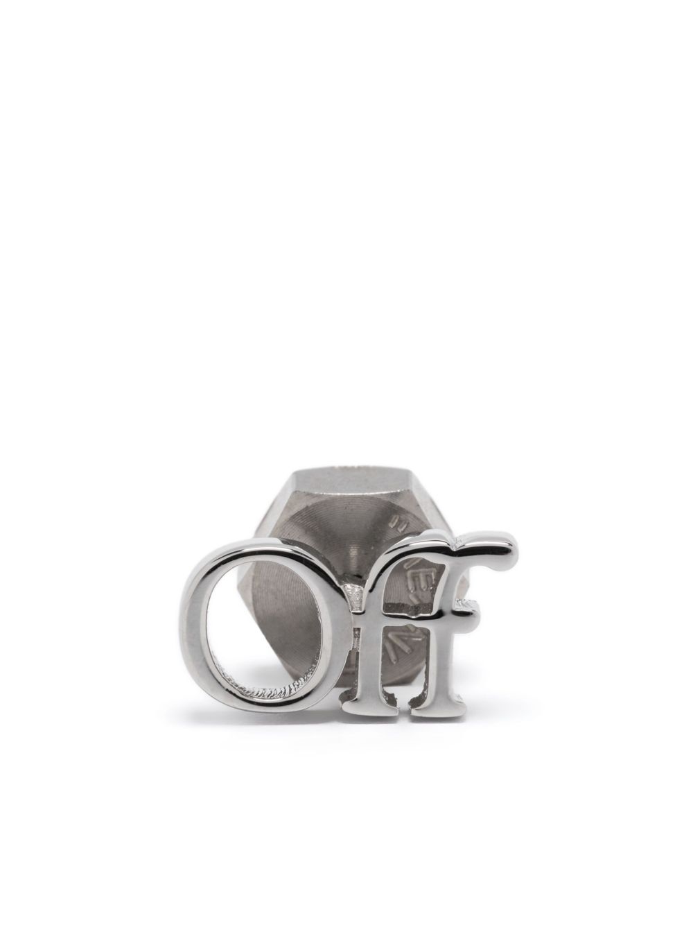 Off-White ロゴ ピアス | シルバートーン | FARFETCH JP