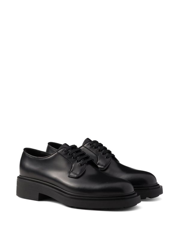 Prada ダービーシューズ | ブラック | FARFETCH JP
