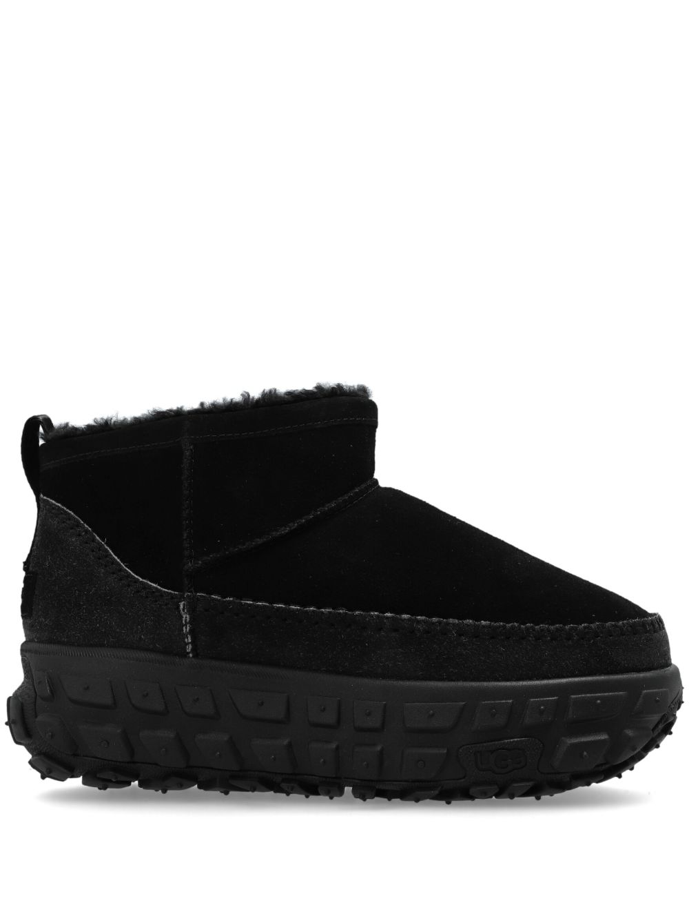 UGG Venture Daze Ultra Mini Cozy Boots | Black | FARFETCH