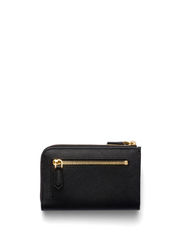 Prada サフィアーノレザー キーホルダー | ブラック | FARFETCH JP