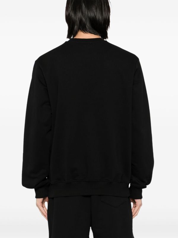 Casablanca Logo Patched Sweatshirt | Black | FARFETCH JO