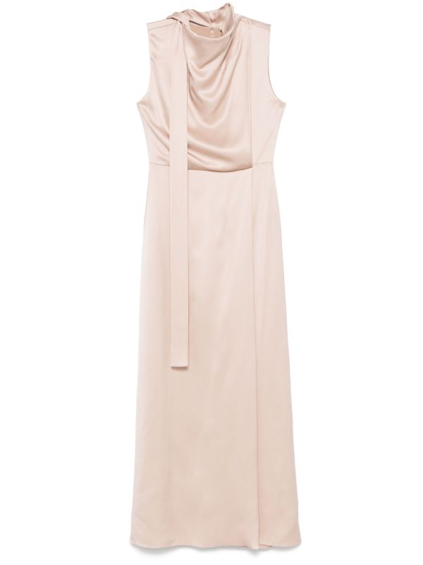 FENDI シルクマキシドレス | ピンク | FARFETCH JP