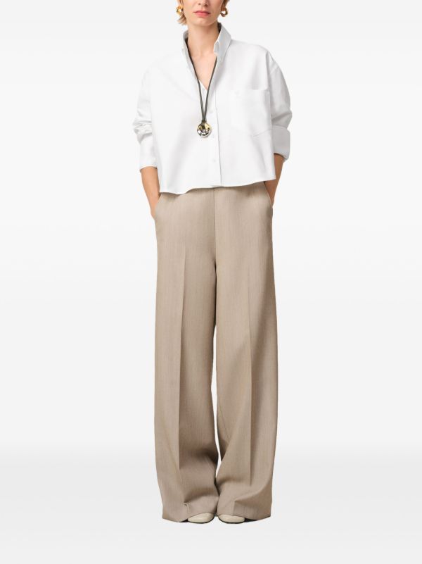 AMI Paris クロップド シャツ | ホワイト | FARFETCH JP