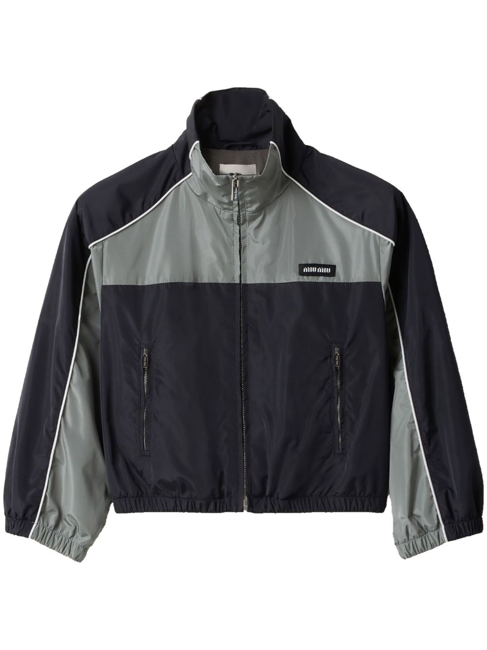 Miu Miu ジップアップ ジャケット | ブルー | FARFETCH JP