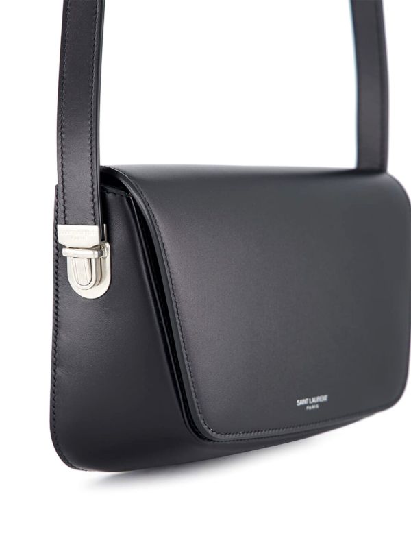Saint Laurent レザーショルダーバッグ | ブラック | FARFETCH JP