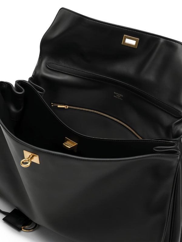 Balenciaga レザーショルダーバッグ | ブラック | FARFETCH JP