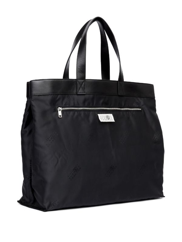 MM6 Maison Margiela ロゴ トートバッグ | ブラック | FARFETCH JP
