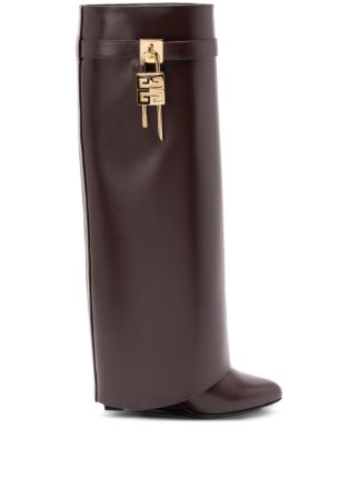Givenchy レザー ブーツ | ブラウン | FARFETCH JP