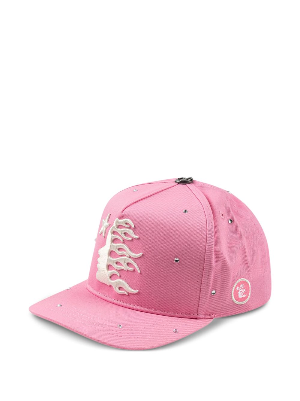 HELLSTAR Rhinestone Logo Cap | Pink | FARFETCH