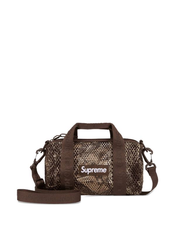 Supreme Mesh Mini Duffle Bag | Brown | FARFETCH