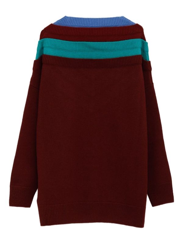 LOEWE Vネック セーター | レッド | FARFETCH JP