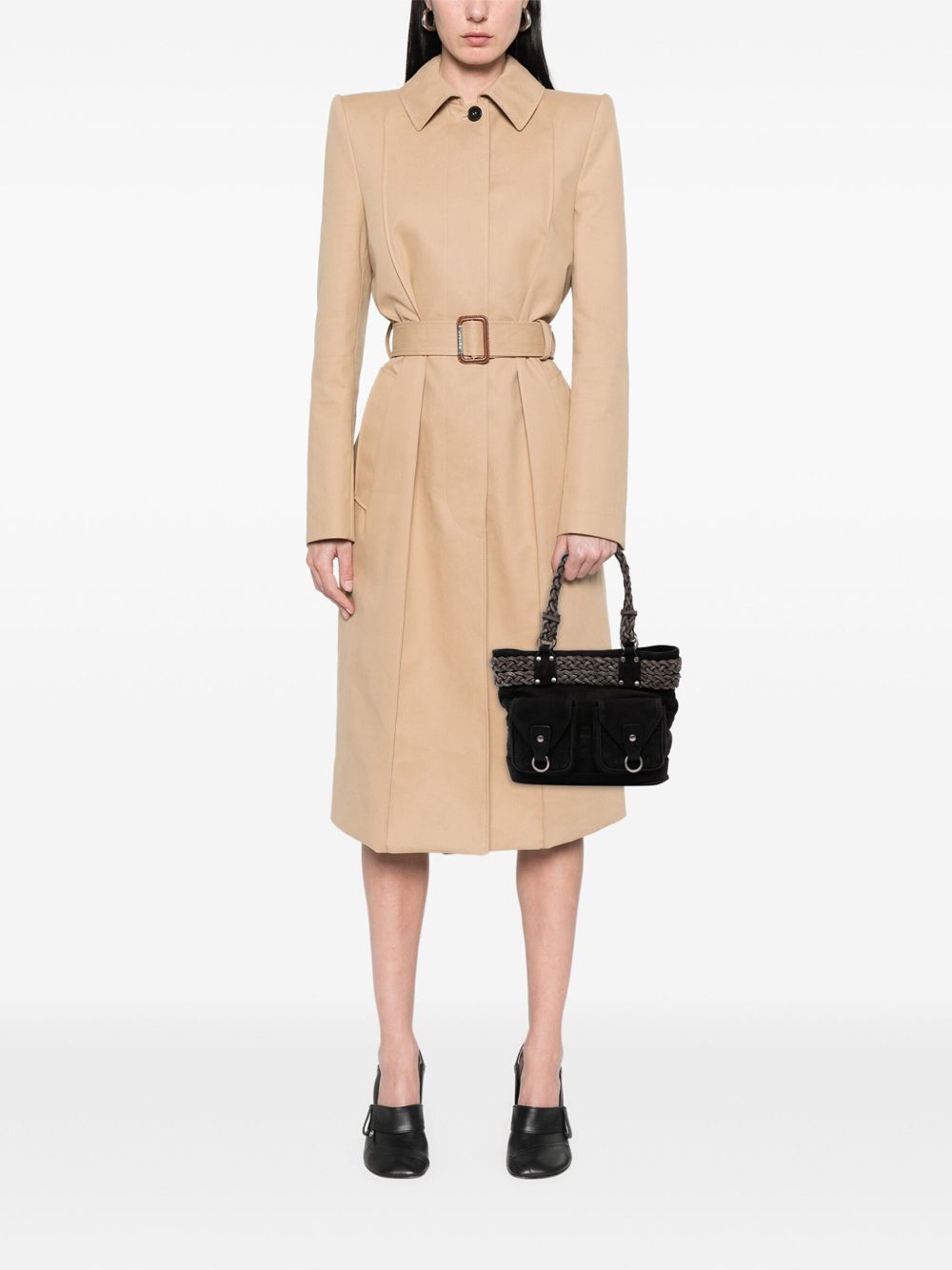 Loewe Pre-Owned 2010-2025 スエード ブレイドチェーン ポケット