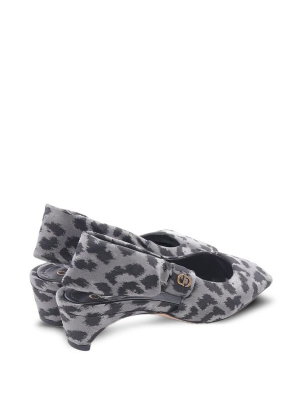 Christian Dior Pre-Owned 2010s ミッツァ レオパード パンプス