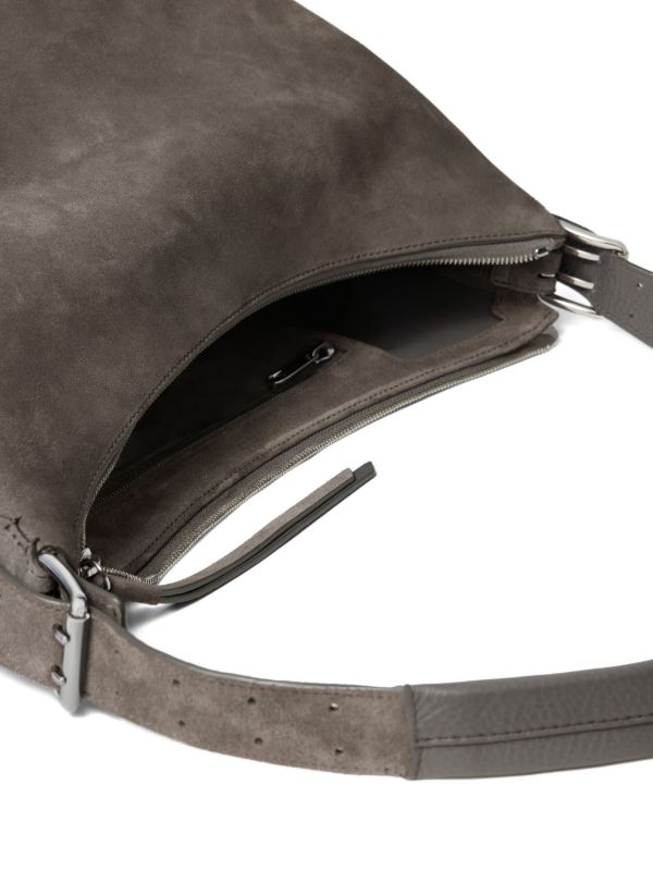 LEMAIRE ベルテッド スエード ショルダーバッグ | グレー | FARFETCH JP