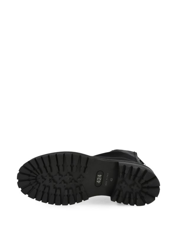 424 Marathon Textured Boots | Black | FARFETCH