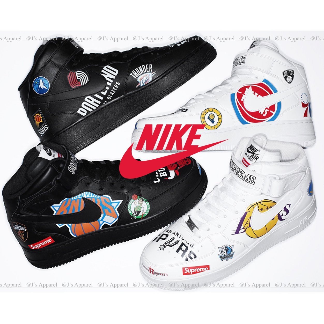 SUPREME x NBA x NIKE AIR FORCE 1 MID '07 - シュプリーム (Nike