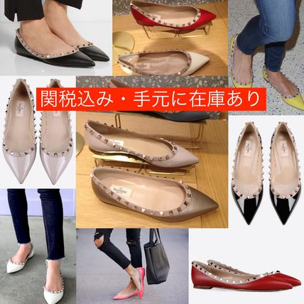 レッド（赤）系 VALENTINO(ヴァレンティノ) バレエシューズ(レディース