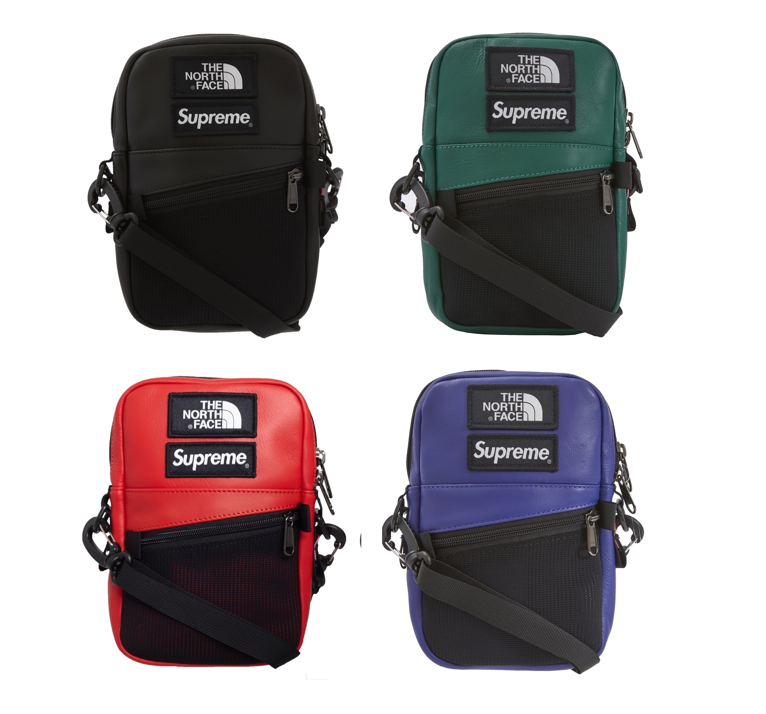 SUPREME x North Face☆レザーショルダーバッグ Shoulder Bag (Supreme