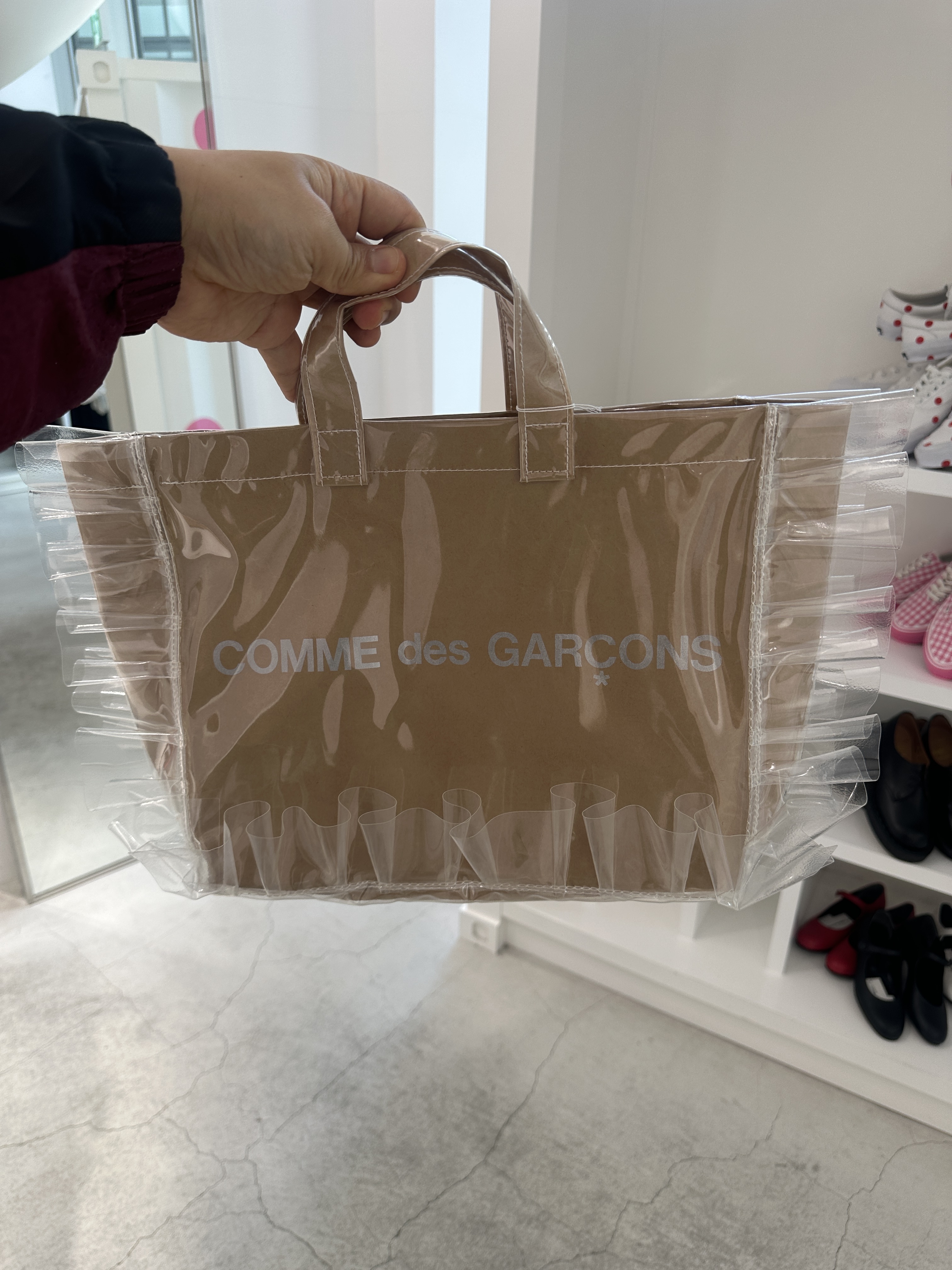 COMME des GARCONS GIRL 限定 ロゴ PVC トートバッグ (COMME des