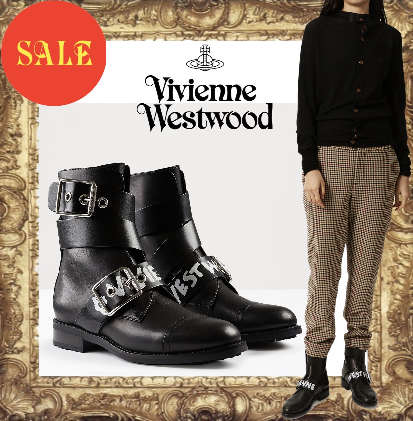 ☆SALE☆Vivienne Westwood ALEX グラフィティ ブーツ (Vivienne